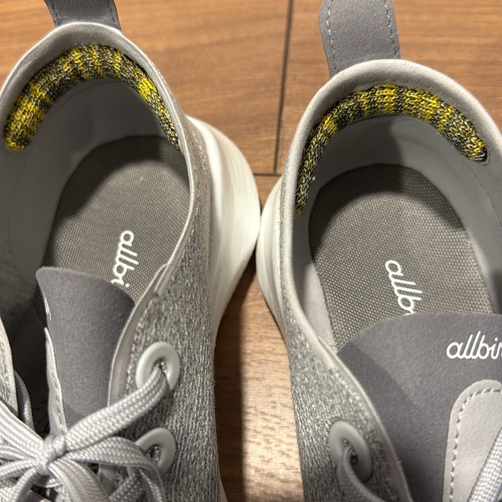 Allbirds Light Gray Knit Lace-Up Shoes - Picture 5 of 7